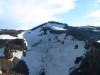 Vulkankrater des Fuji mit gegenüberliegenden Wetterstation