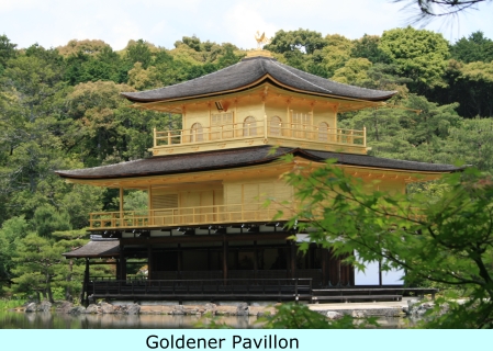 Blick auf den Goldenen Pavillon