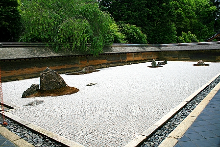 Rundgang durch den Ryoan-ji-Tempel