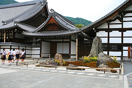 Blick auf den Tenryu-ji-Tempel