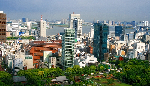 Panorama von Tokyo - südliches Tokyo