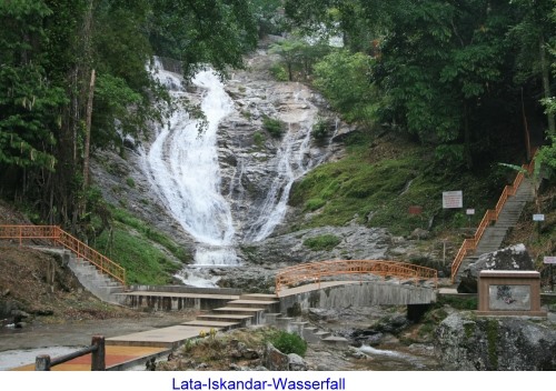 Latar-Iskandar-Wasserfall
