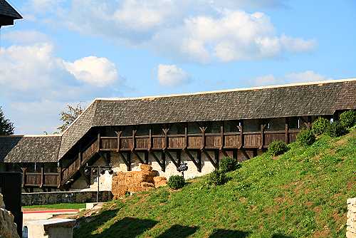 Burg von celje alter Wehrgang