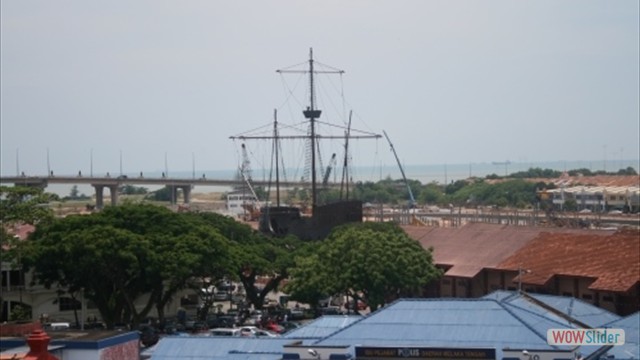 nachgebautes portugisisches Segelschiff Flora de la Mar