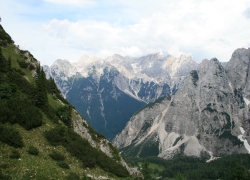 Die Berge zeigen sich